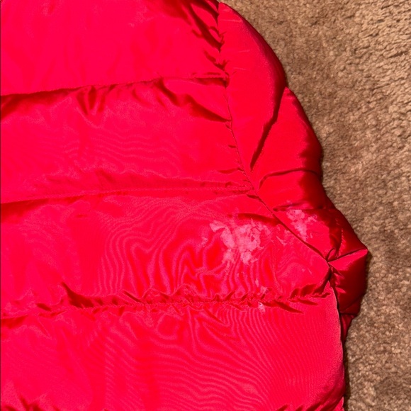 Vibrant Red Kids Puffer Coat - Picture 5 of 5